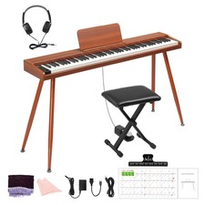 Ktaxon 88 Key Electric Piano Keyboard for Beginner Student Home Piano With Bench