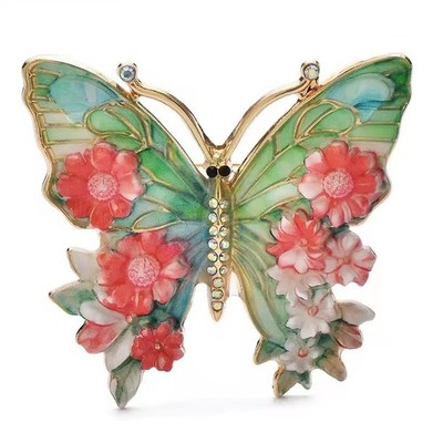 Luxus Schmetterling blumige Broschen 5 verschiedene Stile 5,3 x 5,5 cm brandneu