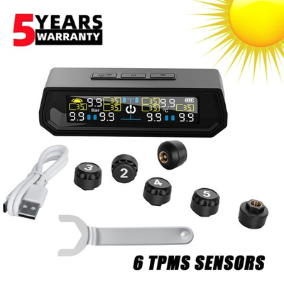 #ad 6 Sensors TPMS Tire Pressure Monitoring System FITS RV Motor Home Caravan Trucks $36.69
