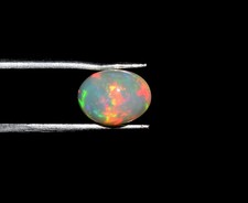 Natural Ethiopian Wello Fire Opal Cabochon Gemstone 7X9mm Loose AAA 042