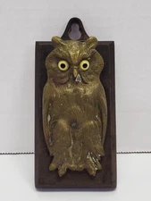 Antique Bradley And Hubbard Figural Brass Owl Paper Letter Holder Gilded Age...