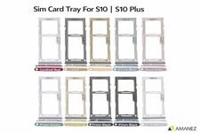 Single Sim Card Tray Replacement OEM For Samsung Galaxy S10 S10 PLUS