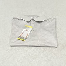 Hickey Freeman Men's Short Sleeve Polo Shirt, Gray, Size S