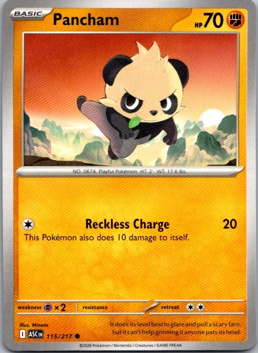Pancham Common ME: Ascended Heroes 115/217 NM