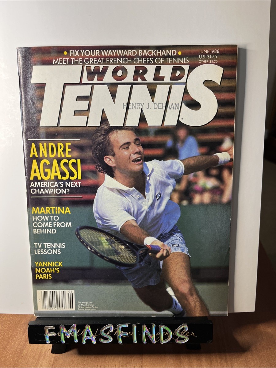 V2 1988 ANDRE AGASSI June TENNIS Magazine | eBay