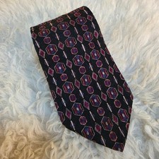 Karl Lagerfeld Geometric Print Tie 100 Silk