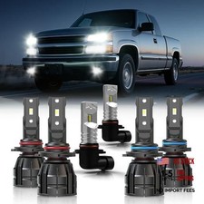 Fit For 2003-2006 Sierra 1500 2500hd 3500 Bulbs 90059006fog H10 Combo