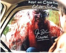 Jonathan Breck & Victor Salva signed 8x10 Photo The Creeper Director Writer Jeep