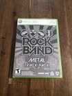 Rock Band: Metal Track Pack (Microsoft Xbox 360, 2009) TESTED