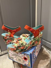 Irregular Choice RARE strawberry fields cherry red sandals size 41 (7.5) Boxed