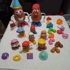 Lot of Mr  Mrs Potato Heads and Kids with Accessories 1980's  2000's