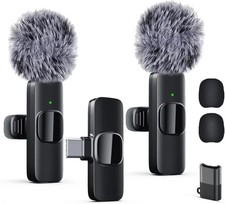 Microphone Mini Mic for iPhone/Android Phone, LED Display Lavalier Micr