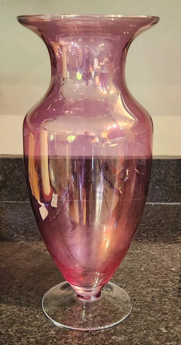 Vintage Glass Floor Vase In Blenko Art Glass for sale | eBay