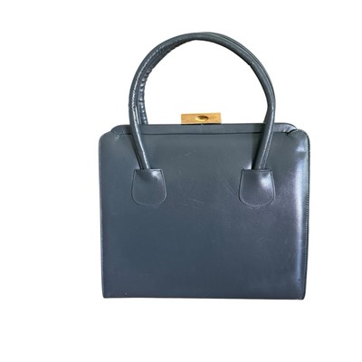 Marshall Fields & Company Vintage Gray Leather Handbag