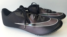 NEW Nike Zoom Ja Fly 3 Track Cleats Black Spikes Running Shoes Men's Size 12