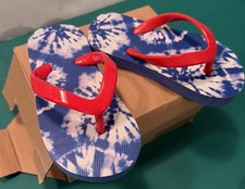 New Without Tags- Cat and Jack Youth Multi Flip Flops Shoes