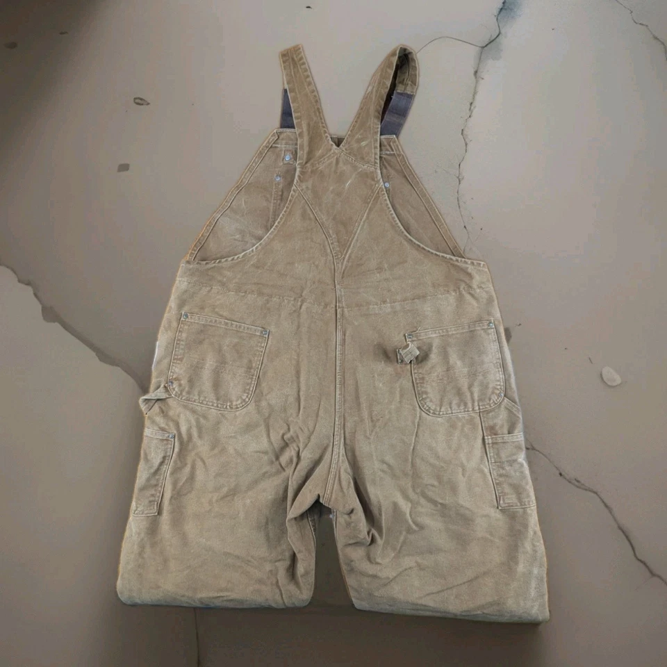 Carhartt Double Knee Bib Coveralls Lined RN14806 Hunting 2XL Regular Brown Mens - Image 2 of 4