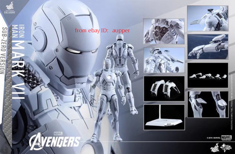 Hottoys Ht 1/6 Mms329 Iron Man Mk7 Sub-Zero Ver. Action Figure New Toys In Stock