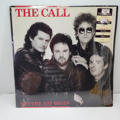 The Call Let the Day Begin LP - VG+ Vinyl in Shrink With Hype Sticker - 80s Rock