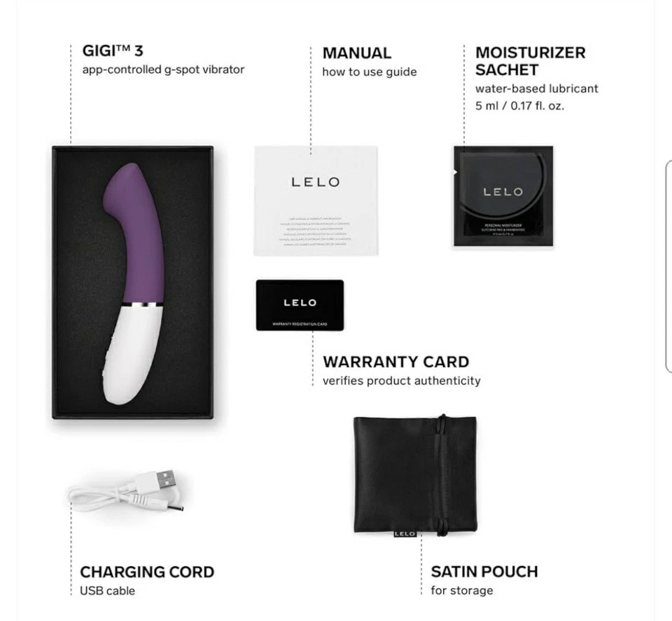 Vibrador de ciruela controlado por aplicación LELO Gigi 3 para mujer con 8 ajustes Foto 2 de 4