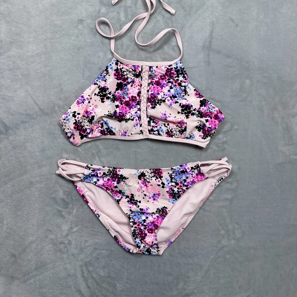 Купальник Ambrielle бикини женский большой розовый цветочный купальный костюм из 2 предметов - Изображение 2 из 4