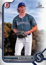 2022 Bowman Draft #BD-187 Walter Ford Seattle Mariners 1st Bowman