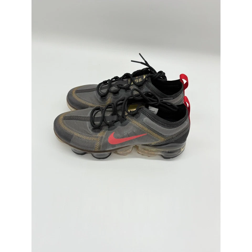 Кроссовки беговые женские Nike Air VaporMax 2019 серые красные размер 7,5 - Изображение 4 из 4