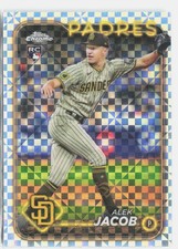 2024 Topps Chrome Update #USC129 Alek Jacob X-Fractors