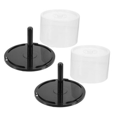 Empty Cd Dvd Cake Box Spindle, 2pcs Empty Dvd Storage Bucket 50-disc Cd or 