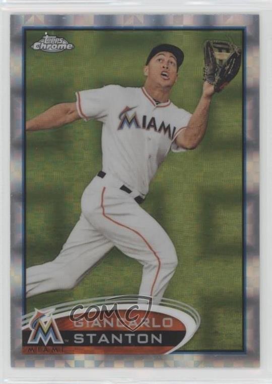 2012 Topps Chrome X-Fractor Giancarlo Stanton #32 0t2