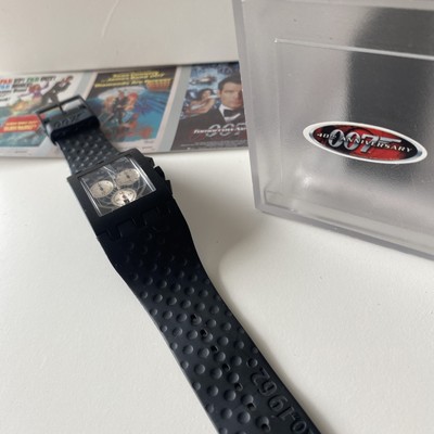 Swatch Watch 007 James Bond DR. NO 1962 square Chronograph Quartz
