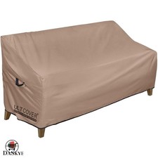 Durable Waterproof Outdoor Sofa Cover with Elastic Closure - Fits 58x28 inches