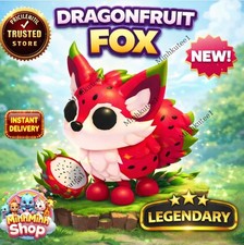 🦊 Dragonfruit Fox Legendary ADopt M3e Mascota Barata - Entrega Rápida Hoy/Confiable