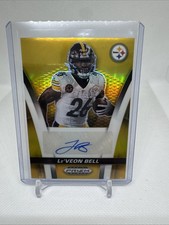 2025 Prizm Black - Le'Veon Bell - Sensational Signatures - No. SS-LBL - Gold /10