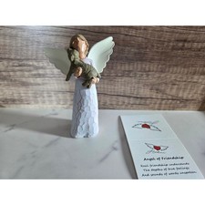 Hootme Angel of Friendship Figurine Pet Memorial Dog Loss Gift Hand-Painted