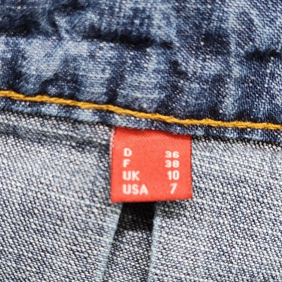 Vintage Y2K 90s EDC by Esprit Skirt Womens 7 Juniors Blue Pleated Mini Cargo  - Image 4 of 4