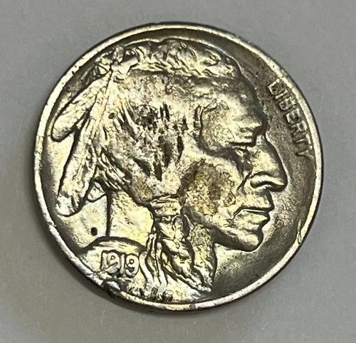 1919 Philadelphia Buffalo Nickel About Uncirculated Details Better Date