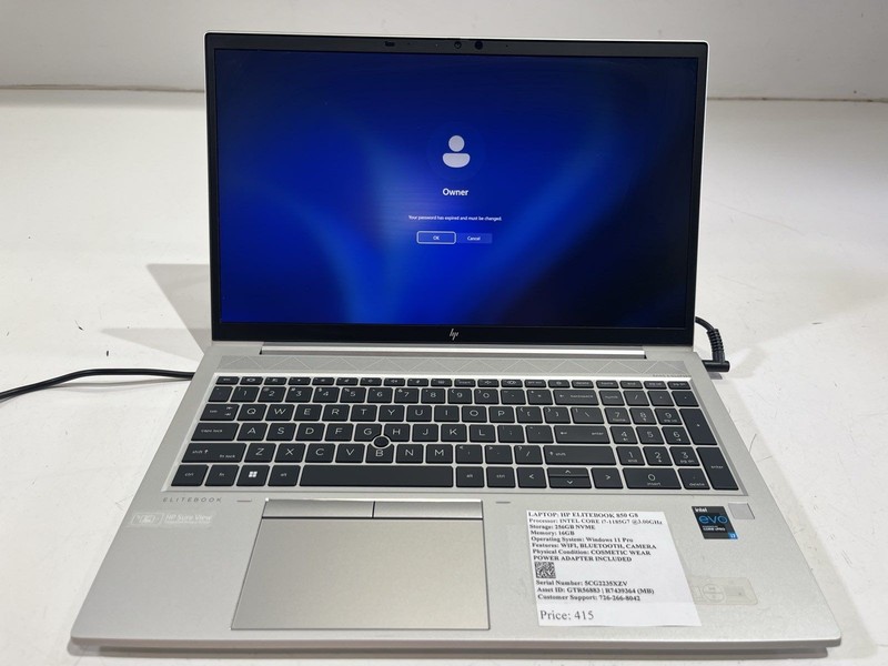 (Tested & Working) LAPTOP: HP ELITEBOOK 850 G8