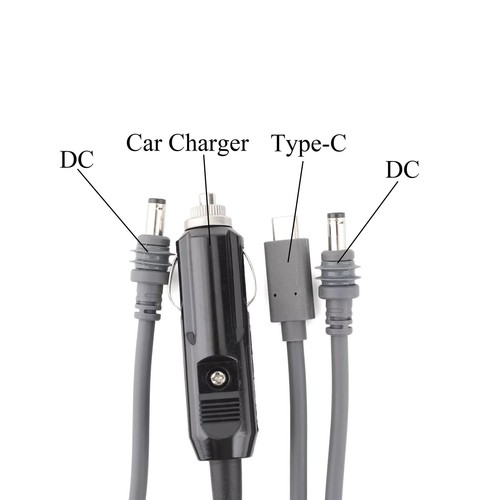 1Pc For Starlink Mini 3 In 1 DC Power Cable Car Charger Type-C Extension Cable - Afbeelding 12 van 14