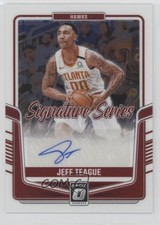 2024-25 Panini Donruss Optic Signature Series Jeff Teague #SS-TEA Auto 14wi