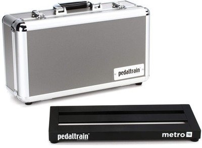 Metro 16 Multi Color Aluminum Alloy Pedalboard with Hard Case for Musicians