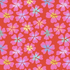 1/2 Yard Fabric - Petals - Red by by Kaffe Fassett for Free Spirit