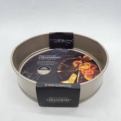 Stanley Rogers Ceramabake Springform, gesunde Antihaft-Keramik-Kuchenform, backe