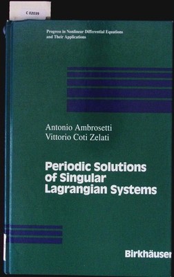 Periodic solutions of singular Lagrangian systems. Progress in nonlinear differe
