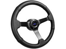 1969-94 Chevy 14 Perforated Black Leather Steering Wheel Kit Blue Bow Tie 1969-94 Chevy 14 Perforated Black Leather Steering Wheel Kit Blue Bow Tie