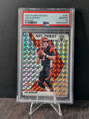 2020 Panini MOSAIC #261 Joe Burrow Rookie RC PSA 10 Gem Mint Bengals QB LSU/OSU