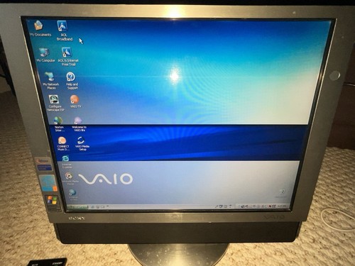 Vintage Rare Sony Vaio PCV-300P All In One AIO TV Tunner Desktop Windows XP SP3