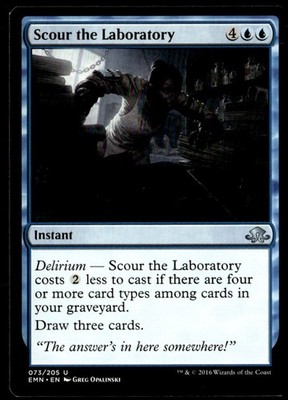 2016 Eldritch Moon Scour the Laboratory Expansion/Uncommon #73