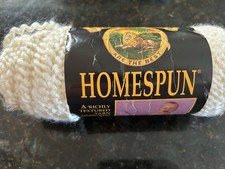 Yarn Lion Brand Homespun Super Bulky Yarn 1 skein New 309 Deco Cream