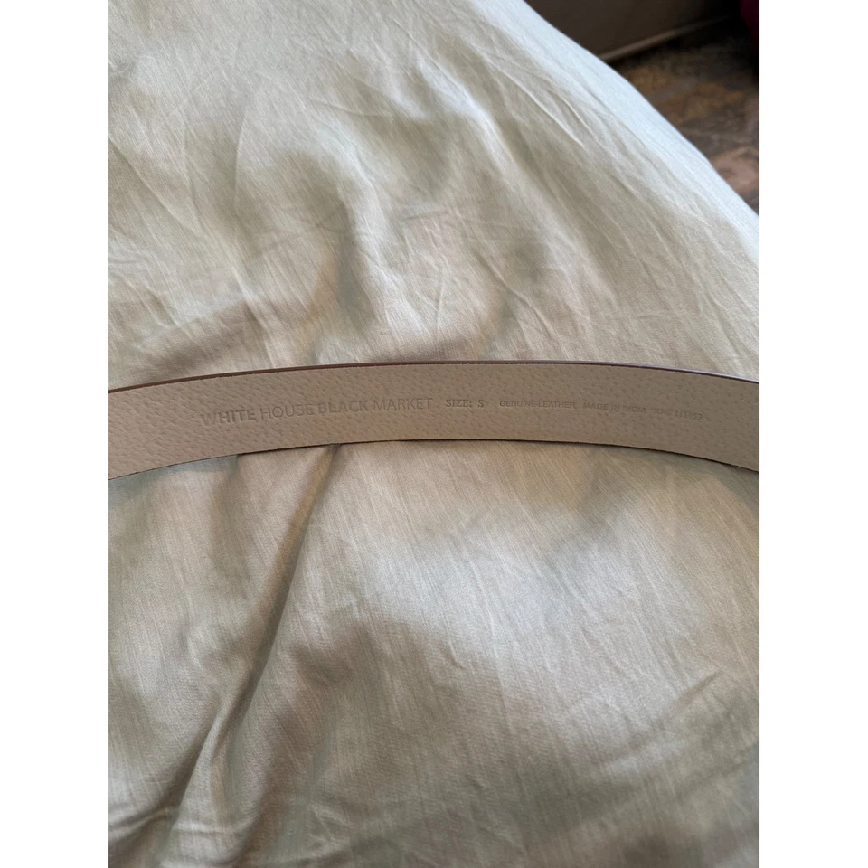 Cinturón clásico con hebilla de cuero marrón mercado negro de la Casa Blanca talla S cuero genuino Foto 3 de 4